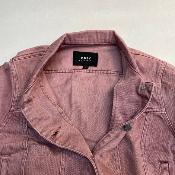 Obey Denim Jacket "Orchard" Mauve - Picture 7 of 7